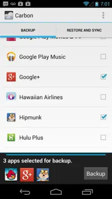 Helium - App Sync and Backup android App screenshot 0